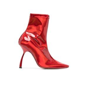 EUC Piferi Merlin 100mm Boot - Red Metallic, size 37